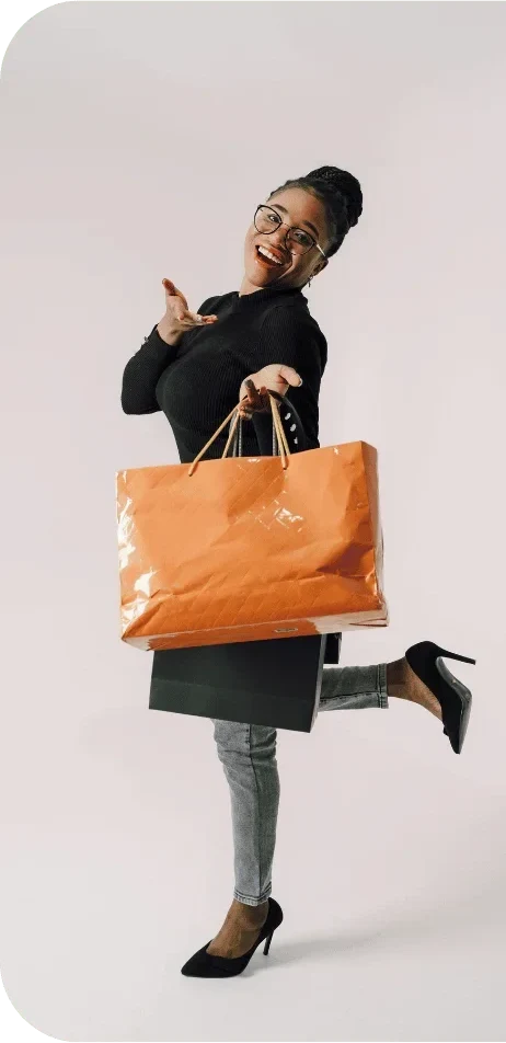 Customer shopping online